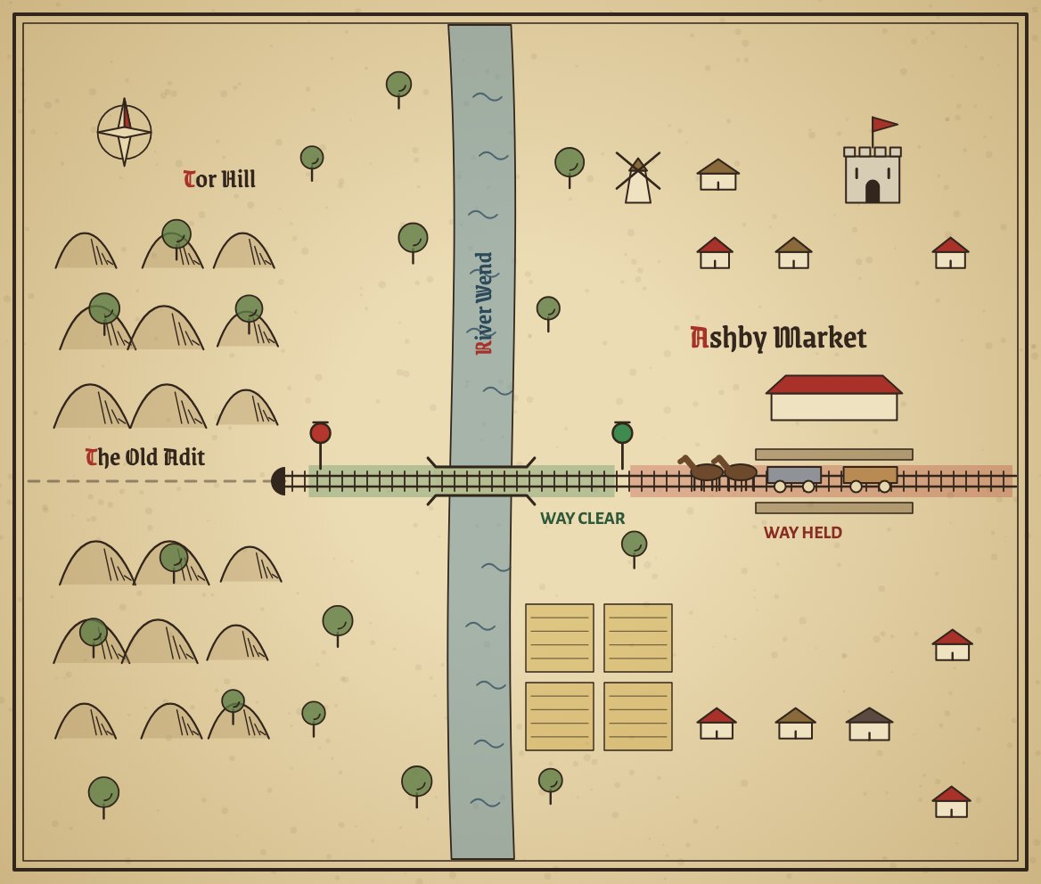 Planned map view: the manuscript map